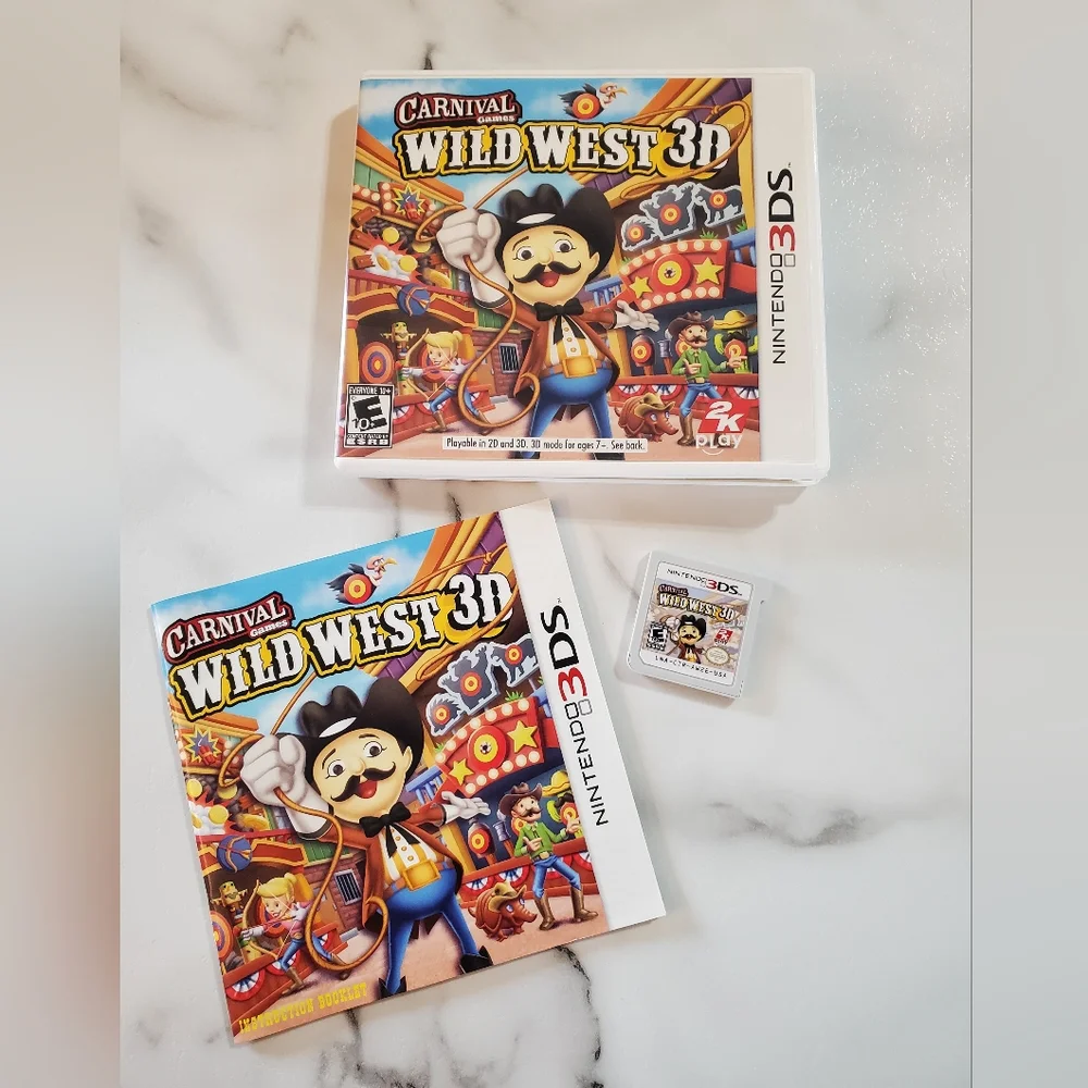 Carnival Games: Wild West Nintendo 3DS Video Game  *TESTED*